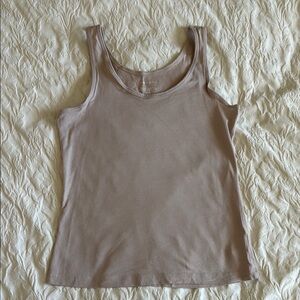 Tahari Women's Beige/Light Pink Tank Top